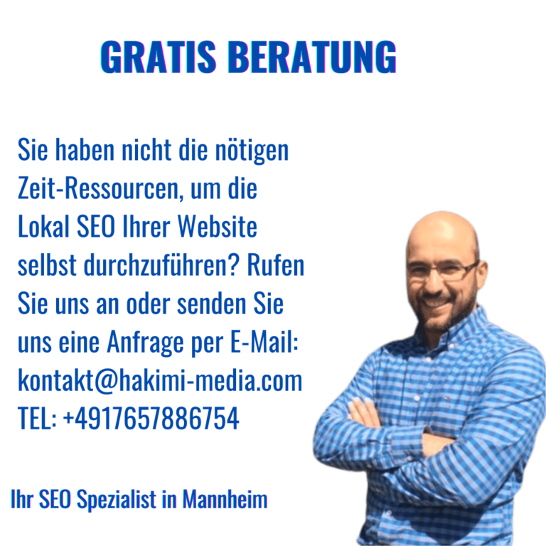 Lokales SEO; webseite Mannheim